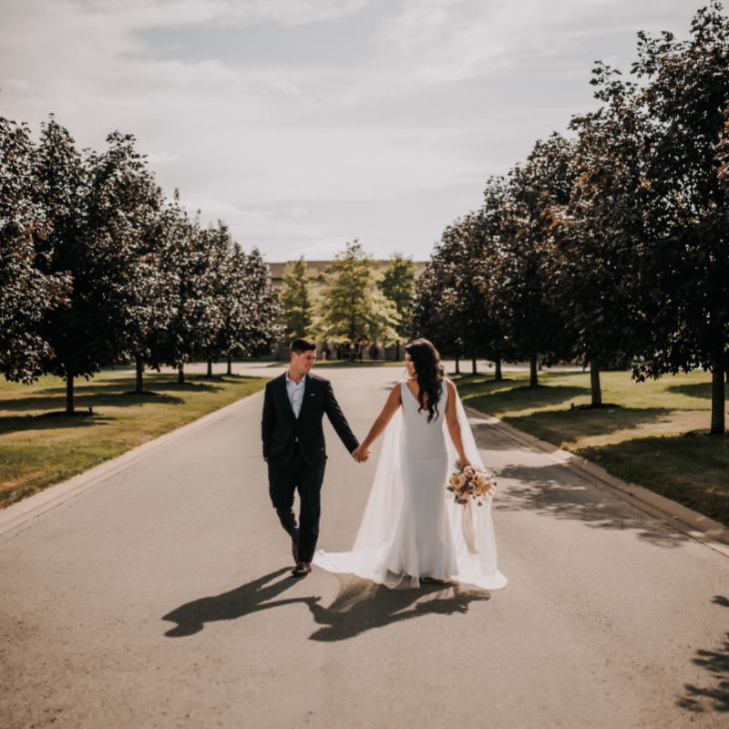 Tree-lined driveway