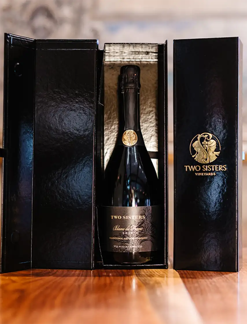 Two Sisters Vineyards Wine Box set.